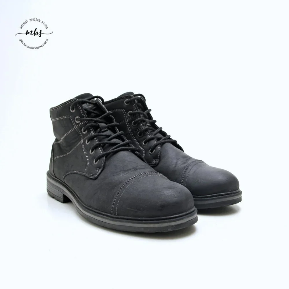 Joe’s Jeans Pop n Cap High Top Boots in Black‎ Men Size 9.5
